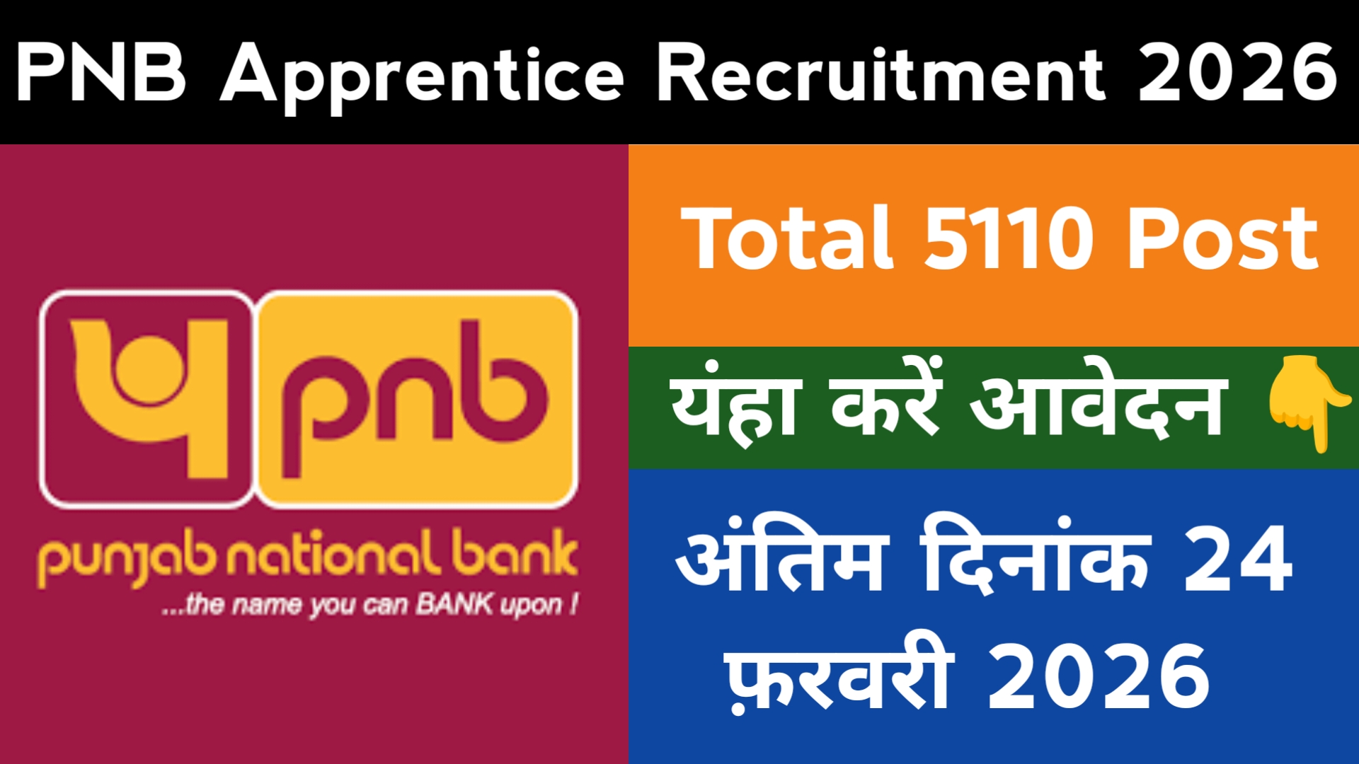 PNB Apprentice Recruitment 2026